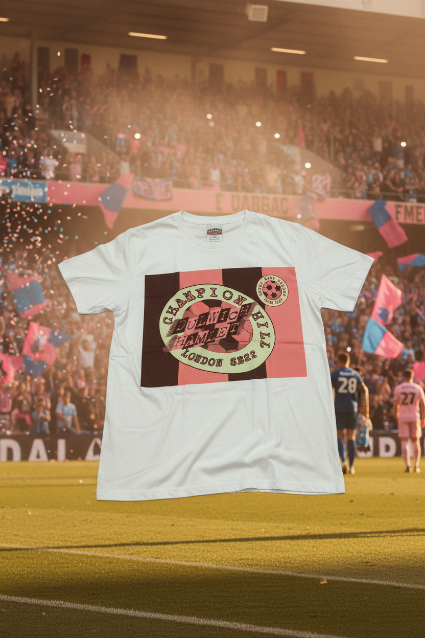 Dulwich Hamlet T-Shirt with Stadium Background